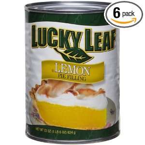 Lucky Leaf Lemon Pie Filling, 22  Ounce Cans (Pack of 6)  