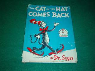The Cat In The Hat Comes Back, By Dr. Seuss, 1958, 9780394800028 