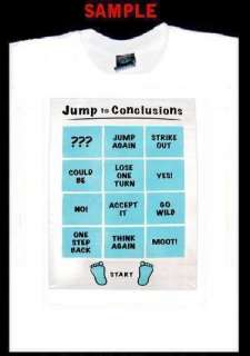 OFFICE SPACE JUMP CONCLUSIONS CUSTOM T SHIRT TEE T234  
