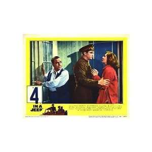 Four in a Jeep Original Movie Poster, 14 x 11 (1951)  