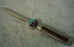 Turquoise Inlay Southwestern Design Letter Opener #2  