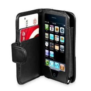  Genuine Leather Wallet Case for iPhone 3G/3GS Black Cell 
