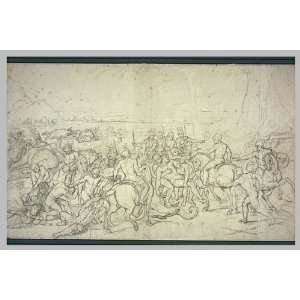 FRAMED oil paintings   Charles Le Brun   24 x 16 inches   Alexandre et 