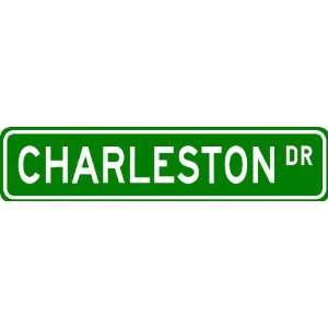  CHARLESTON Street Sign ~ Personalized Family Lastname Sign 