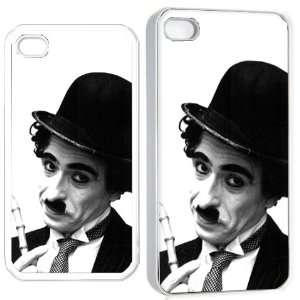  charlie chaplin iPhone Hard 4s Case White Cell Phones 