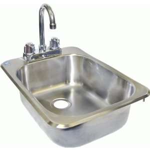ACE Space Saver Drop in Hand Sink, 13W x 17L x 6 3/8D with Lead 