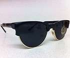 Vintage CLUBMASTER Wayfarer Sunglasses (Black w/GoLD)  