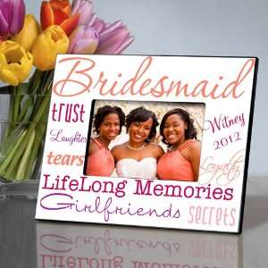  Personalized Peachy Keen Bridesmaid Picture Frame Baby