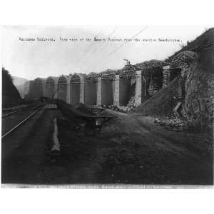    Caucasus RR,Senski Viaduct,Beschutaban,Georgia,USSR
