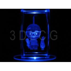  Disney Chicken Little 3D Laser Etched Crystal Everything 