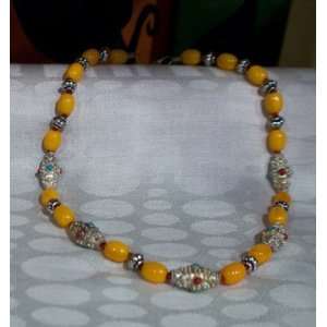  22 Tibetan Necklace (Yellow) 