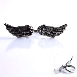   Wings Adjustable Silver plated Metal Ring 1pcs Arts, Crafts & Sewing