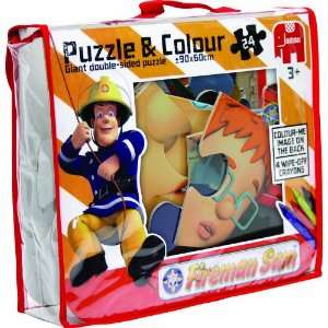  Jumbo Fireman Sam Puzzle & Colour Toys & Games