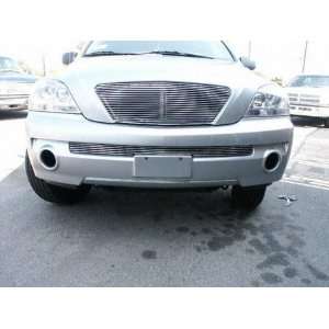  FRONT BUMPER GRILLE SUV, CUT OUT ALUMINUM POLISHED GRILLE, SORRENTO 