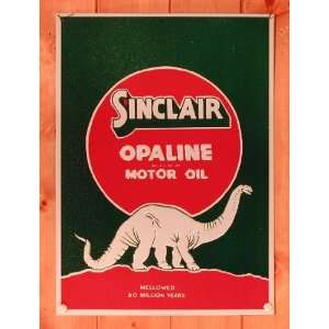  Sinclair Dino Motor Oil Metal Sign 