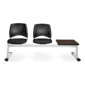  Star Beam Seating Black with Mahogany Table Office 