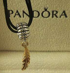   Pandora Danmarks Indsamling GOLD Charity Feather Charm 390338  