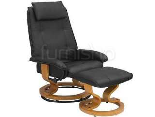 New Leather Swivel Recliner Armchair  Chair & Footstool  
