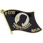 MISSING IN ACTION US MILITARY POW USA FLAG PIN BADGE