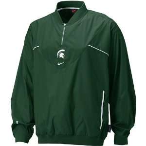  Nike Michigan State Spartans Green Goal Post Pullover Jacket 
