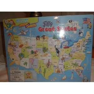   Bright Kids Brilliant Rewards Fifty Great States Puzzle Toys & Games