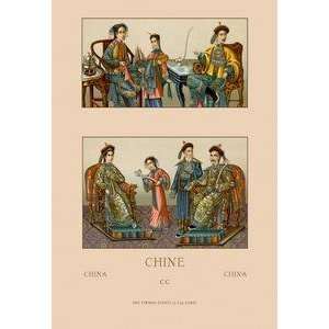  Vintage Art Chinese Imperial Family   11314 6