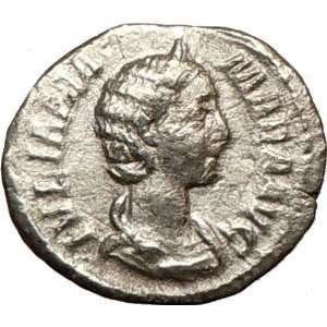  Severus Alexander Wife Silver Ancient ROMAN Coin VESTA HOME Goddess
