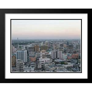  Dar es Salaam Cityscape Large 20x23 Framed and Double 