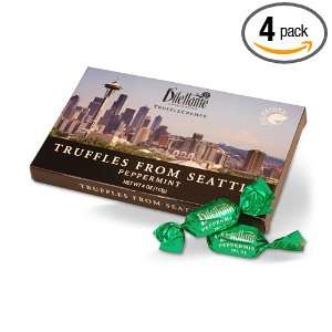 Peppermint Truffle Crème Seattle Skyline Gift Box   4oz Souvenir Box 