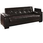 Sofa Bed Brown Finish 90lx36 1/2wx32 1/2