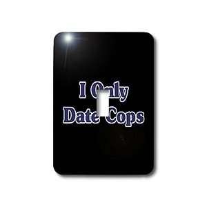   Cops Black n Blue   Light Switch Covers   single toggle switch Home