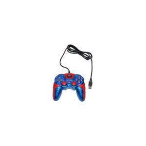 USB 2.0 PC Dual Double Shock Controller(Red & Blue) for Dell computer 