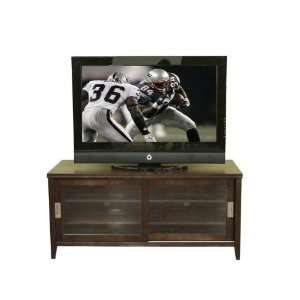   Entertainment TV Stand Console Table   Chocolate Brown