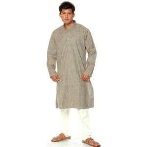  Khaki Khadi Kurta Pajama   Pure Cotton 
