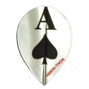   25 Sets #3339 AmeriThon Silver 4 Aces Dart Flights
