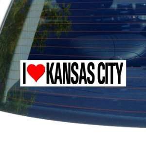  I Love Heart KANSAS CITY   Window Bumper Sticker 