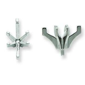  Palladium 6 Prong Marquise Peg Setting 7.4mm