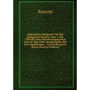   Und Sachregister Bearb (German Edition) (9785877937550) Saxony Books