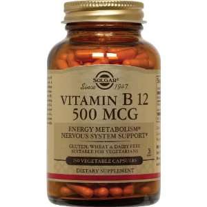 Solgar   Vitamin B 12, 500 mcg, 250 veggie caps