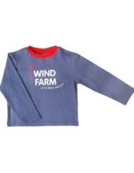 Little Green Radicals Organic Cotton Wind Farm Long Sleeve T shirt