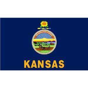  Kansas 3x 5 Solar Max Nylon State Flag