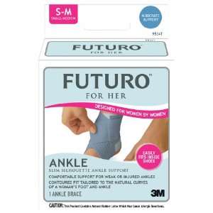  Futuro Slim Silhouette Ankle Support, Small/Medium, 0.13 