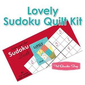    Lovely Sudoku Quilt Kit   Moda Fabrics Arts, Crafts & Sewing
