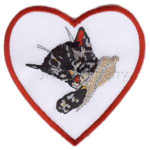 LARGE  Chessie Cat embroidered patch  