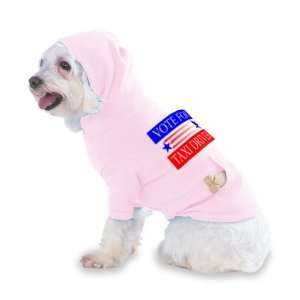 VOTE FOR TAXI DRIVER Hooded (Hoody) T Shirt with pocket for your Dog 