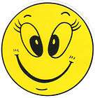 Happy Face Yellow Smiley Emotions Static Cling On Decal items in Glos 