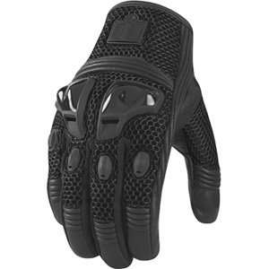  Icon Justice Mesh Gloves Black Automotive