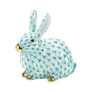    Herend Guild Society Chubby Bunny Green Fishnet