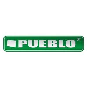   PUEBLO ST  STREET SIGN USA CITY COLORADO