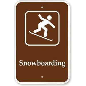  Snowboarding (with Graphic) High Intensity Grade Sign, 18 